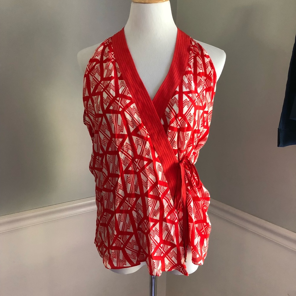 Anthropologie Wrap Blouse